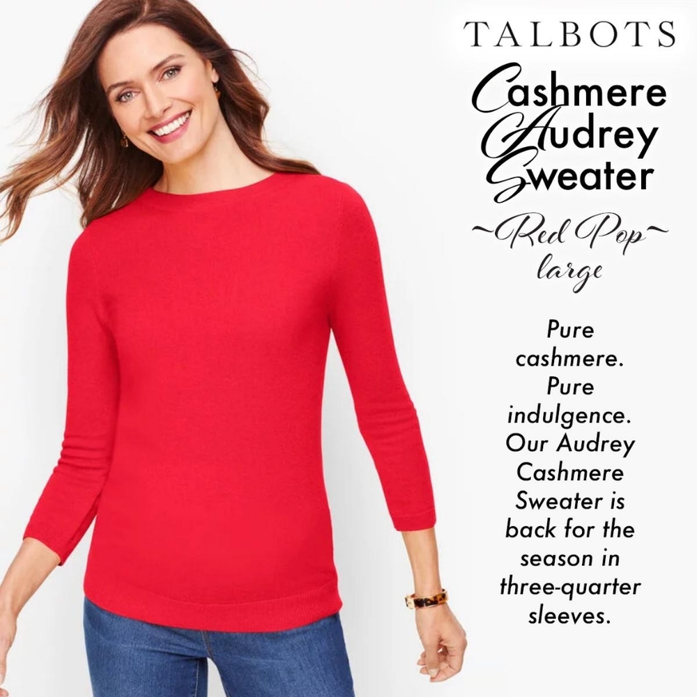 Cashmere Audrey Red Sweater